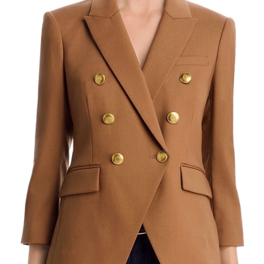 Veronica Beard Camel Miller Dickey Jacket, Sz 10